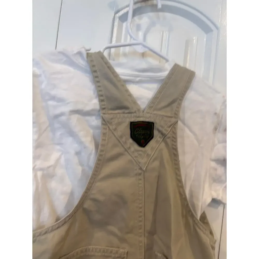 Baby Gap In The Dog House T Shirt And Khaki Short Overall Set Size 3T‎